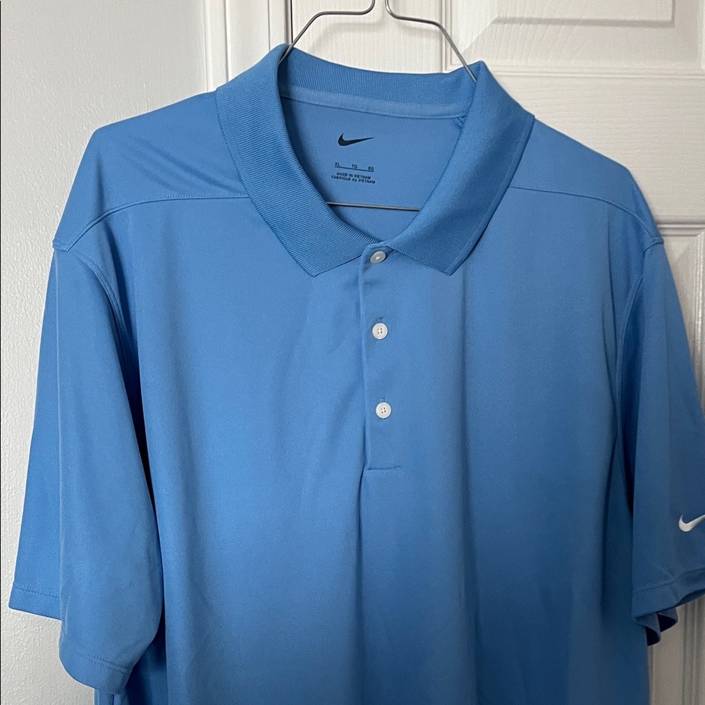Nike Men's Light Blue Polo Shirt
